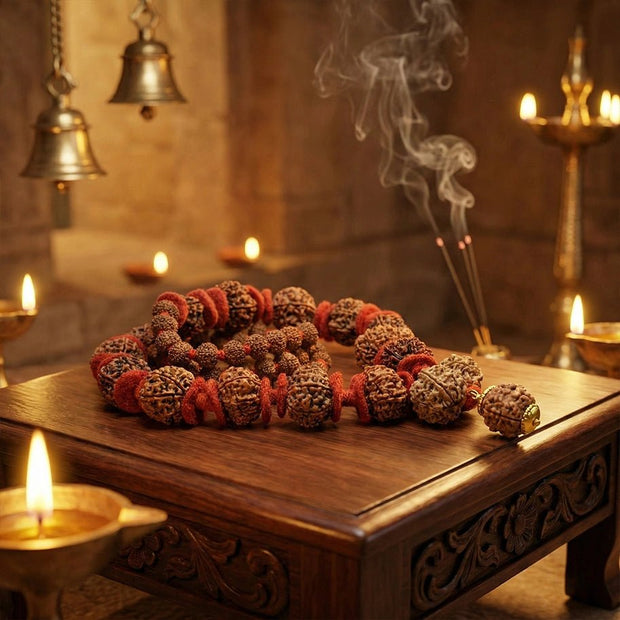 1 se 14 Mukhi Rudraksh Siddh Mala - Aditya Kundali