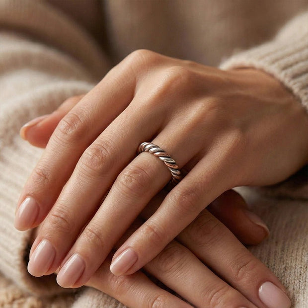 3 Dhatu Ring [Copper, Silver, Brass] - Aditya Kundali