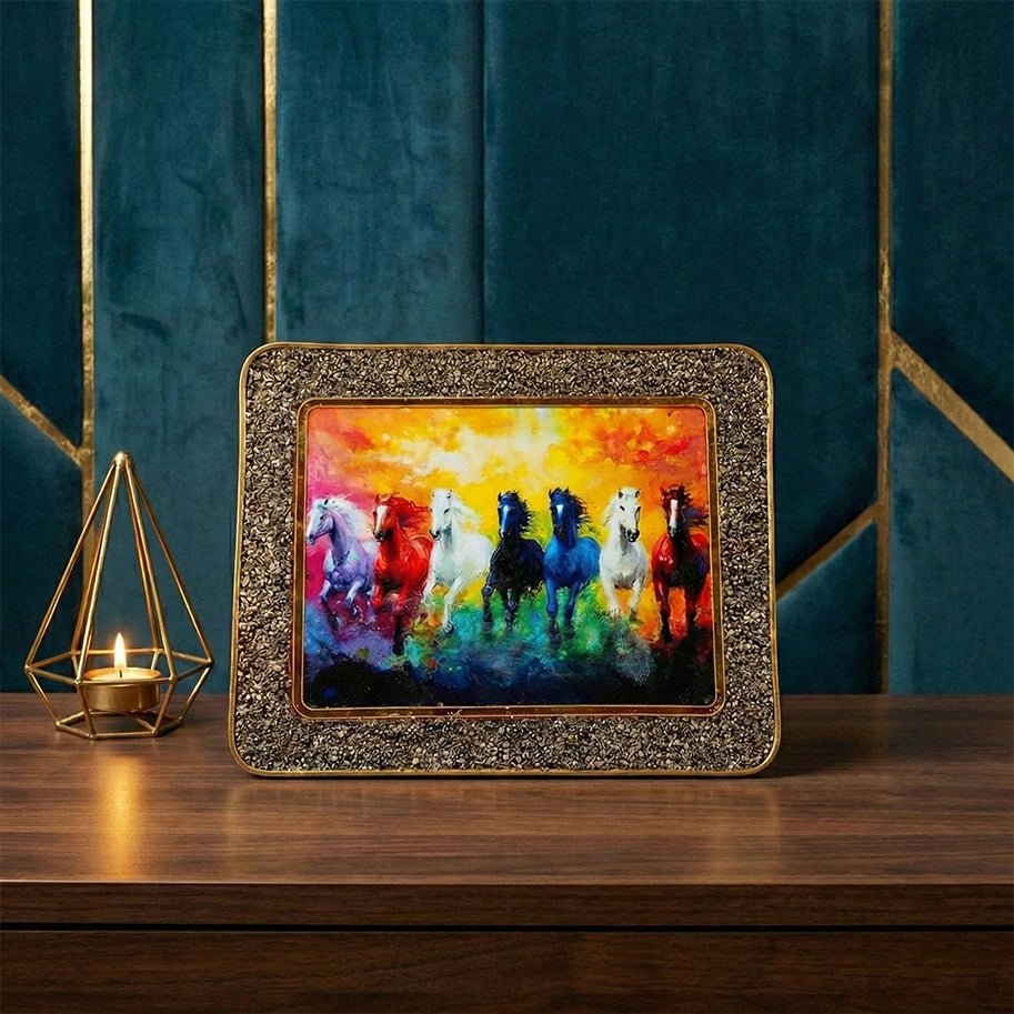 7 Rainbow Horses Frame - Aditya Kundali