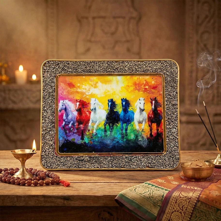 7 Rainbow Horses Frame - Aditya Kundali