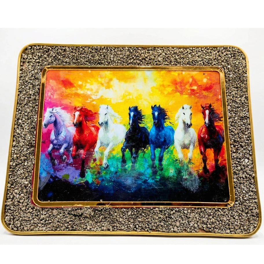 7 Rainbow Horses Frame - Aditya Kundali