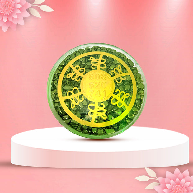 Abhimantrit Natural Green Aventurine Coaster