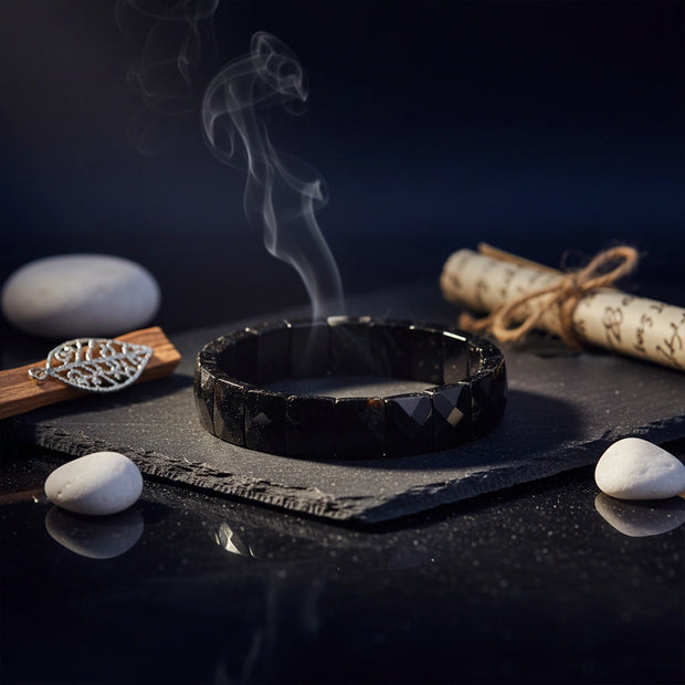 Abhimantrit Black Tourmaline Bracelet By Aditya Kundli