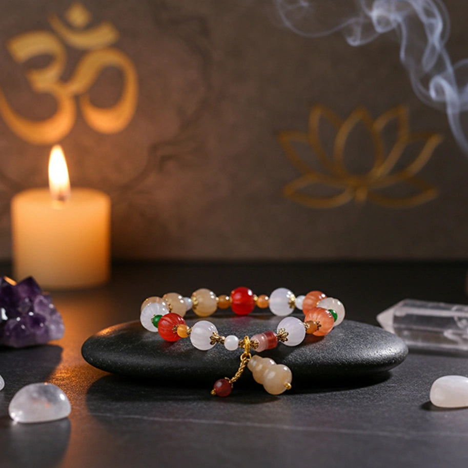 Abhimantrit Crystal Pixiu Pumpkin Bracelet By Aditya Kundli