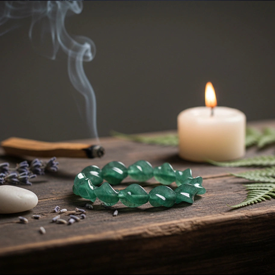 Abhimantrit Green Aventurine Bracelet By Aditya Kundli