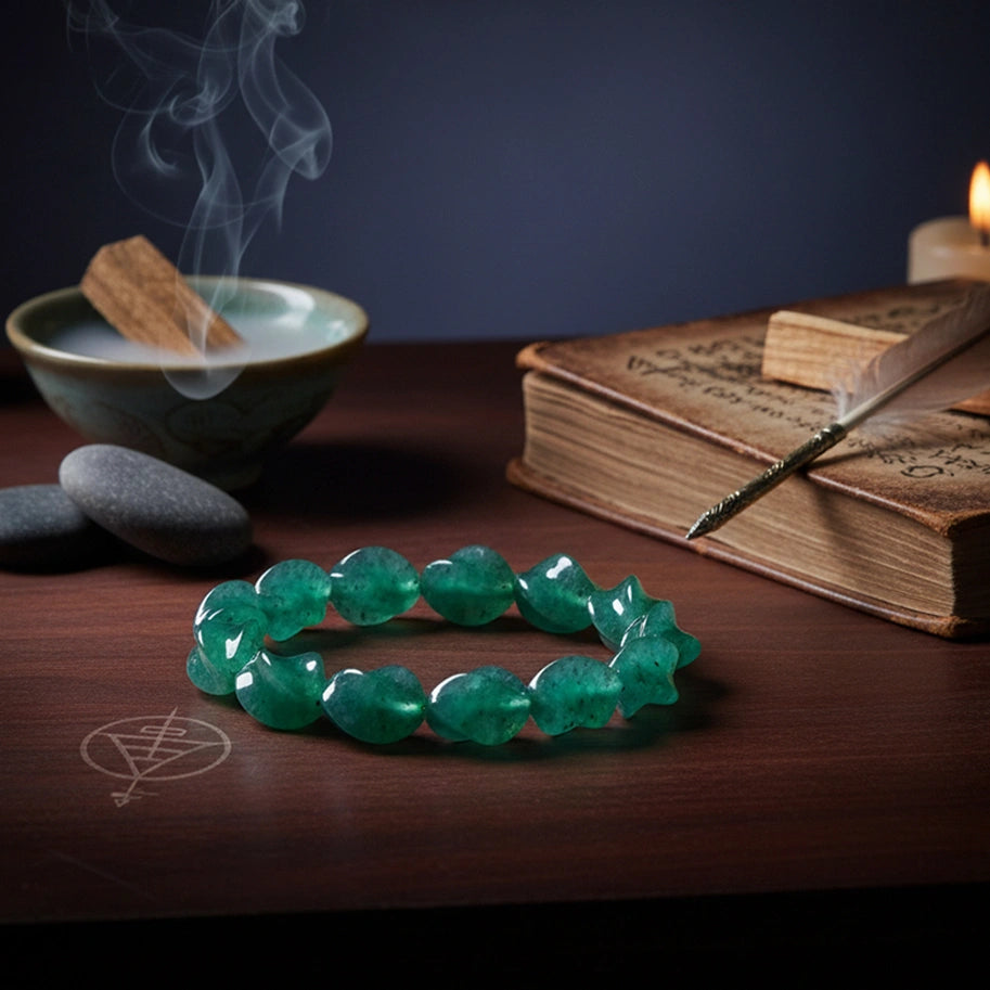 Abhimantrit Green Aventurine Bracelet By Aditya Kundli
