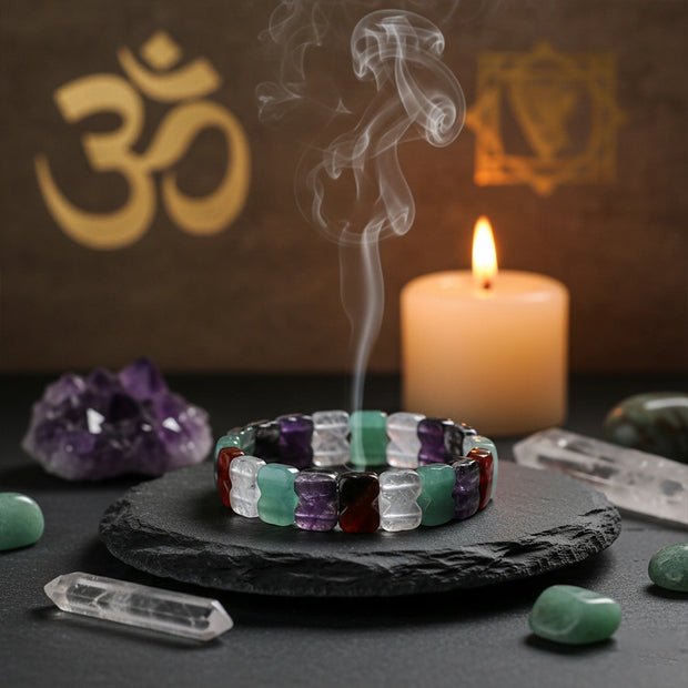 Abhimantrit Mix Crystal Band Bracelet By Aditya Kundli