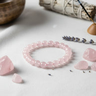 Abhimantrit Rose Quartz Bracelet By Aditya Kundli