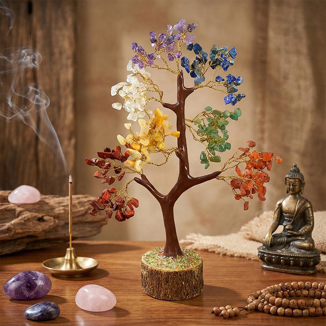 Seven Chakra Crystal Tree