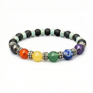 Seven Chakra With Lava Bracelet