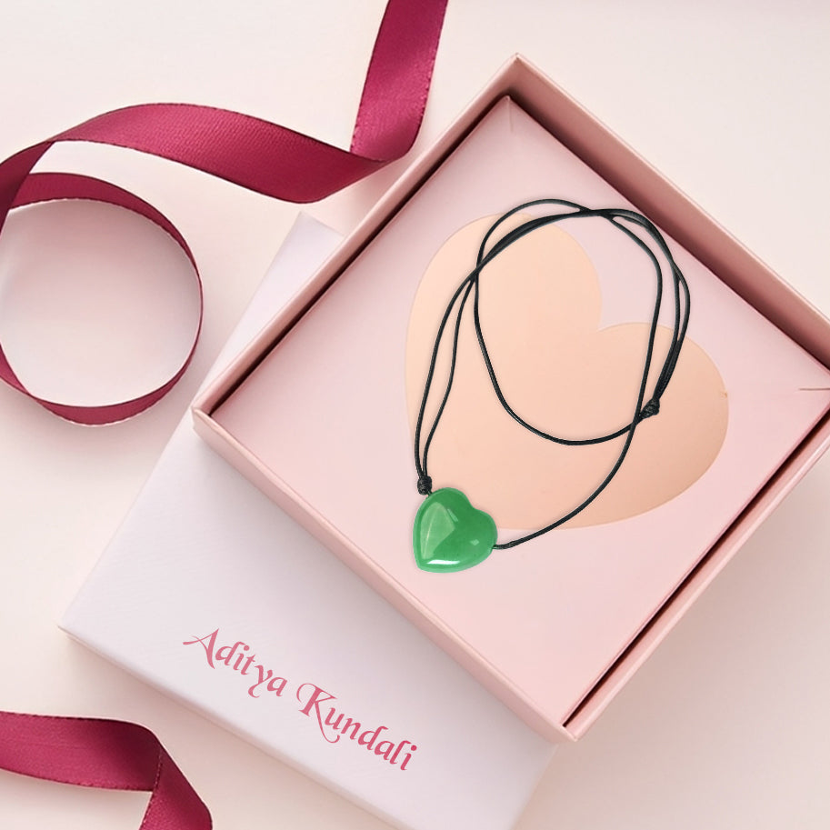 Green Aventurine Pendant by Aditya Kundli