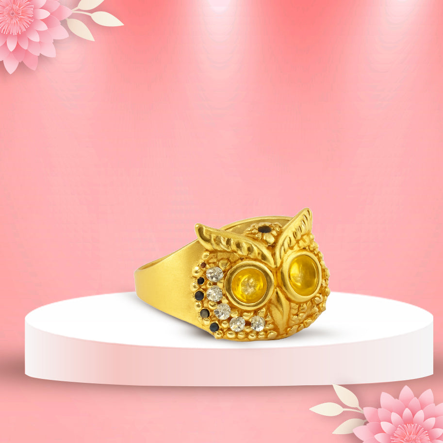 Abhimantrit Owl Ring