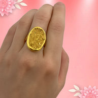 Abhimantrit Golden Pyrite Ring