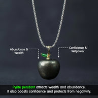 Pyrite Apple Pendant