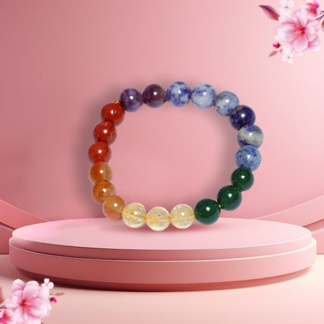 Abhimantrit 7 Chakra Bracelet for Women - Aditya Kundali