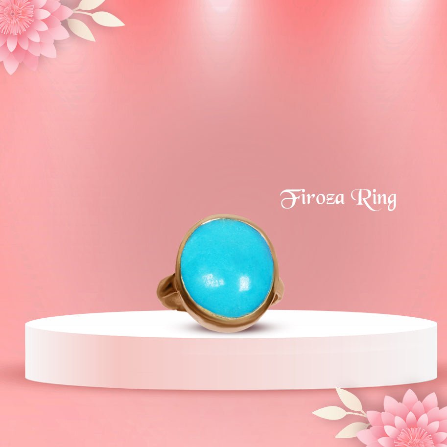 Abhimantrit American Firoza Ring - Aditya Kundali