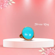 Abhimantrit American Firoza Ring - Aditya Kundali