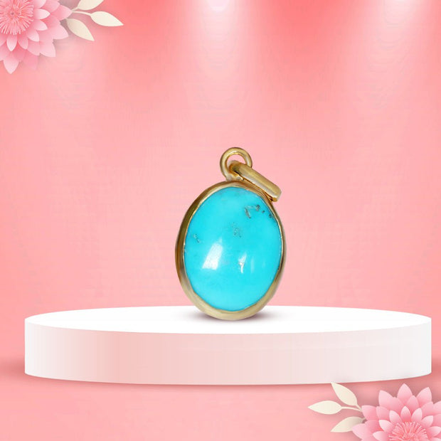 Abhimantrit Firoza Pendant - Aditya Kundali