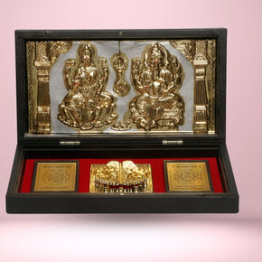 Abhimantrit Laxmi Ganesh Charan Yantra Set - Aditya Kundali