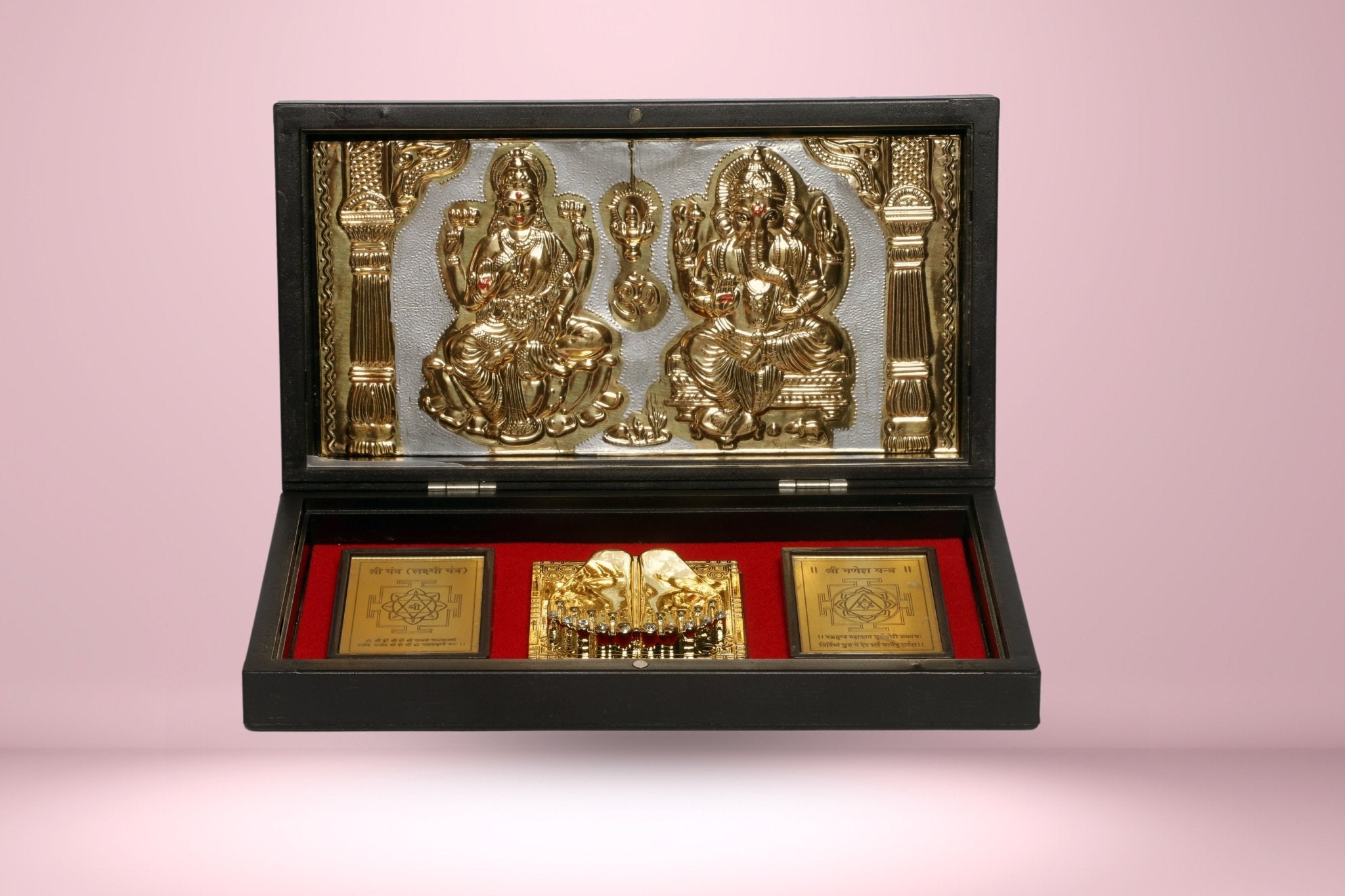 Abhimantrit Laxmi Ganesh Charan Yantra Set - Aditya Kundali