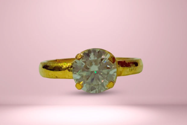 Abhimantrit Moissanite Stone ring - Aditya Kundali