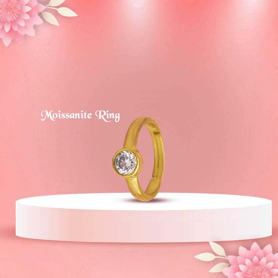Abhimantrit Moissanite Stone ring - Aditya Kundali