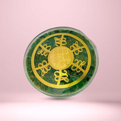 Abhimantrit Natural Green Aventurine Coaster - Aditya Kundali