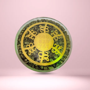 Abhimantrit Natural Green Aventurine Coaster - Aditya Kundali