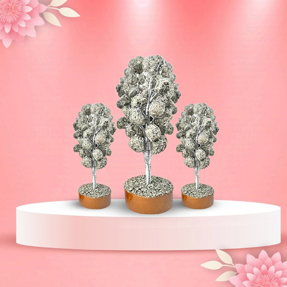 Abhimantrit Natural Pyrite Stone Trees