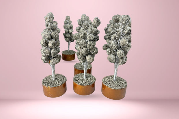 Abhimantrit Natural Pyrite Stone Trees - Aditya Kundali