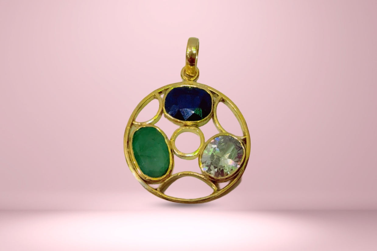 Abhimantrit Neelam, Panna, American Diamond - Aditya Kundali
