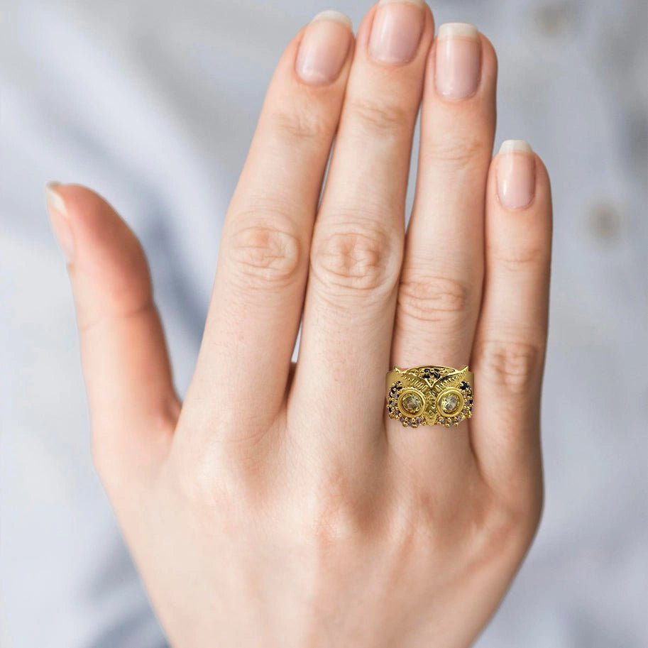 Abhimantrit Owl Ring By Aditya Kundli - Aditya Kundali