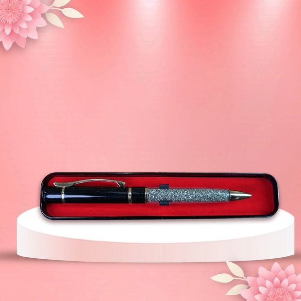 Abhimantrit Pyrite Pen, Black & Gold - Aditya Kundali