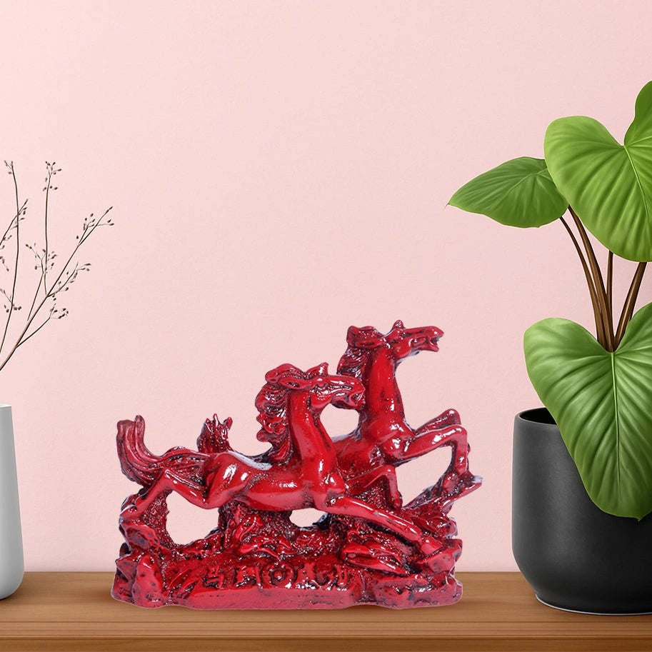 Abhimantrit Red Running Horses By Aditya Kundli