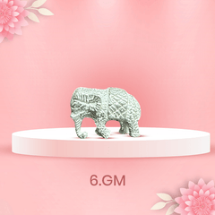 Abhimantrit Silvar Small Elephant - Aditya Kundali