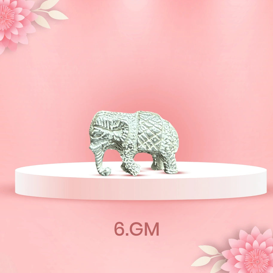 Abhimantrit Silvar Small Elephant By Aditya Kundli