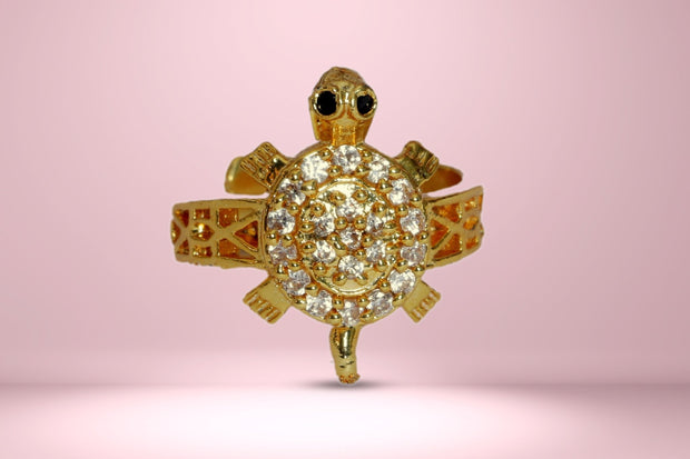 Abhimantrit Tortoise Ring - Aditya Kundali