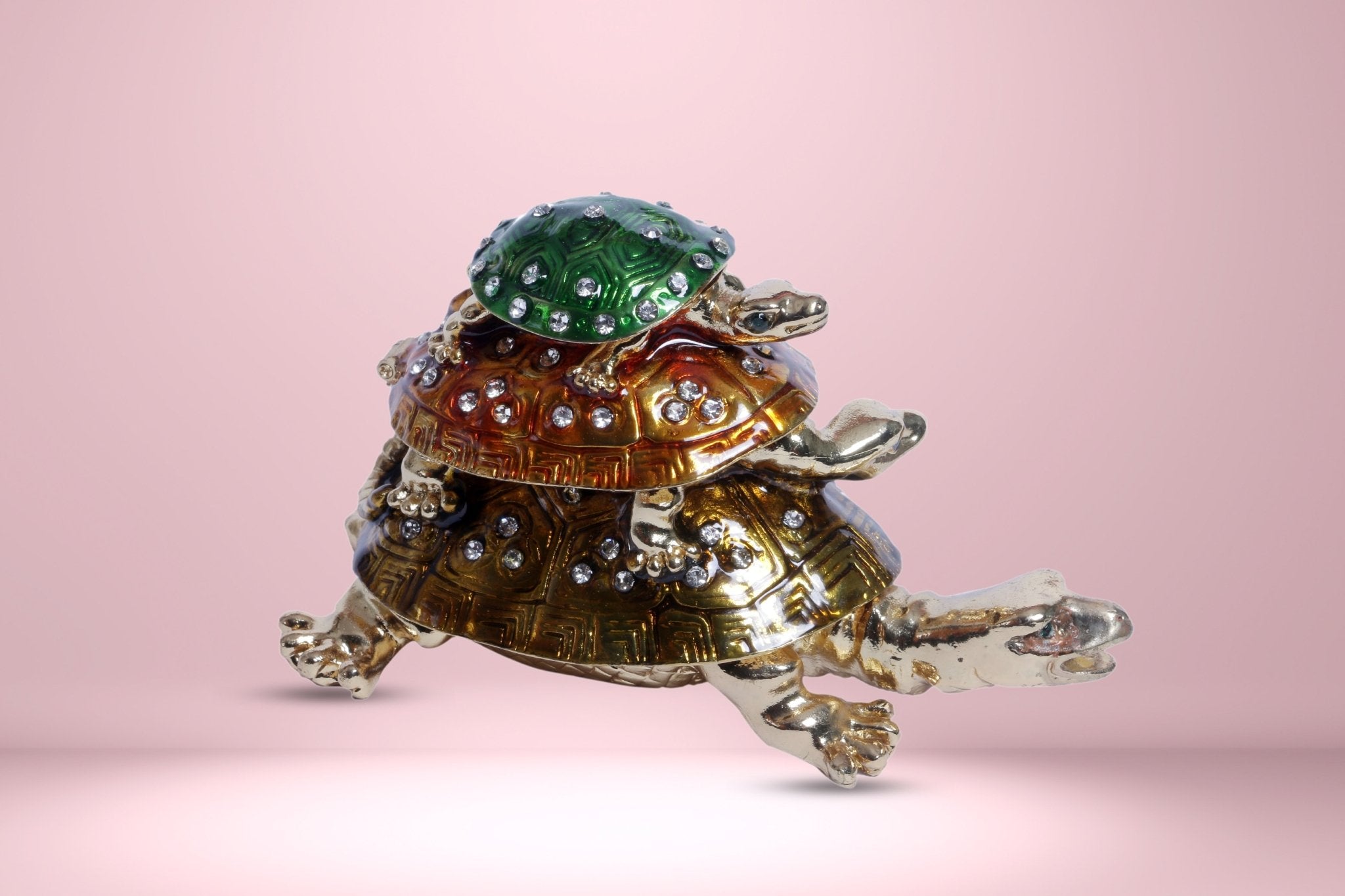 Abhimantrit Tripler Tortoise Statue - Aditya Kundali