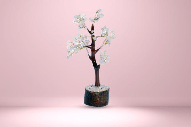 Abhimantrit White Seven Chakra Crystal Tree - Aditya Kundali