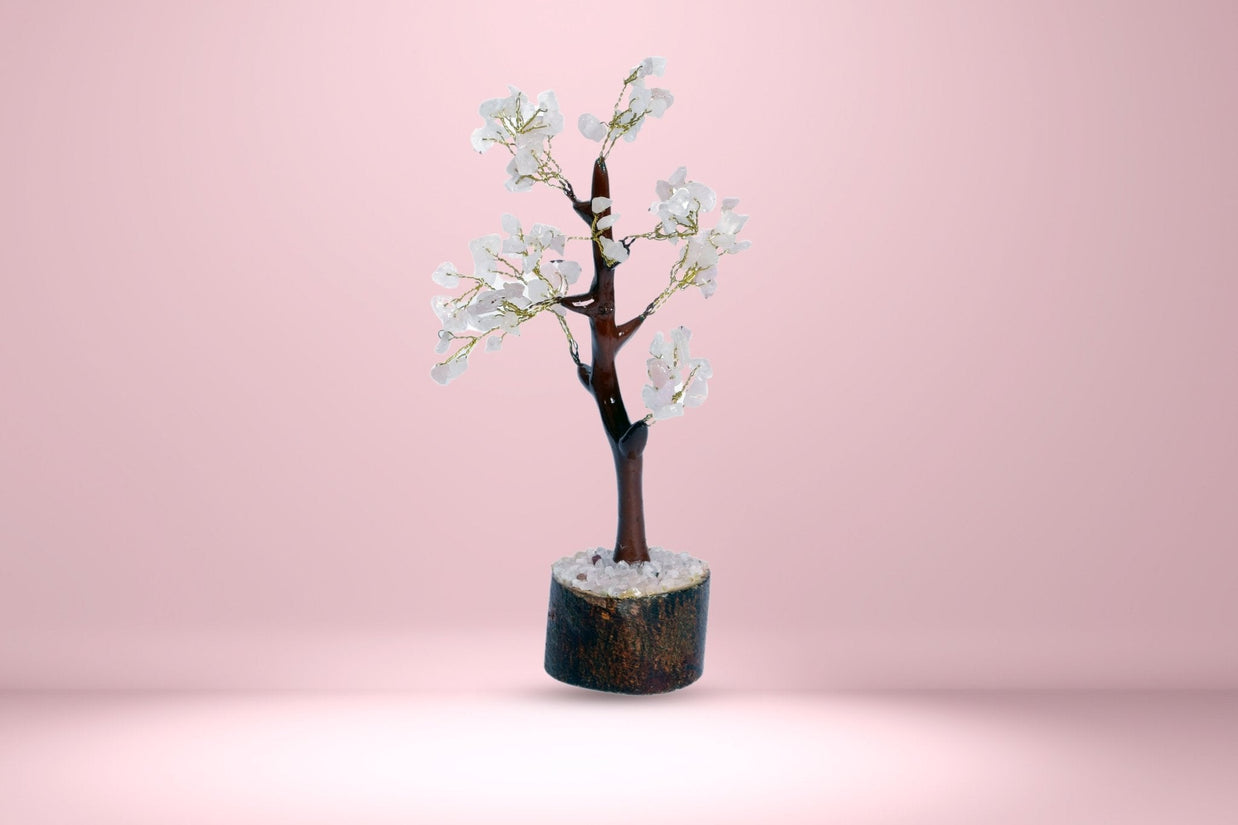 Abhimantrit White Seven Chakra Crystal Tree - Aditya Kundali