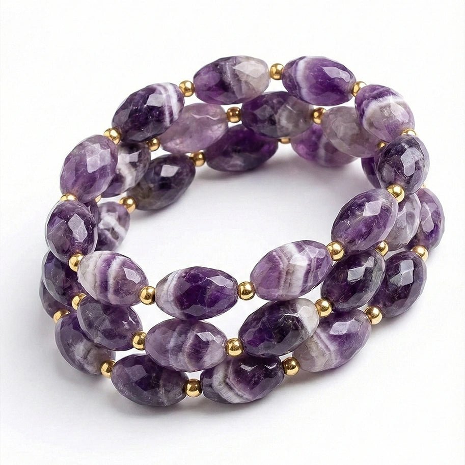 Amethyst Designer Cutting Bracelet - Aditya Kundali