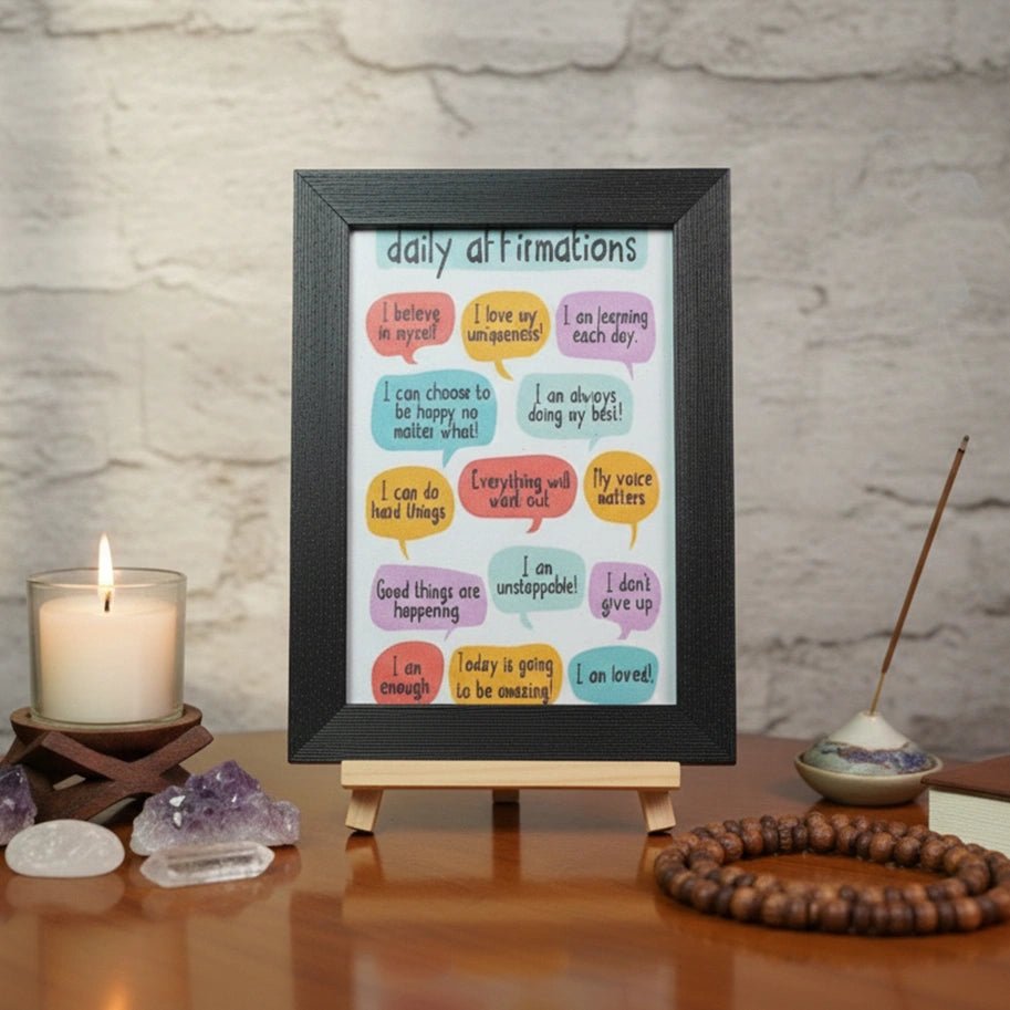 Daily Affirmations Frame - Aditya Kundali