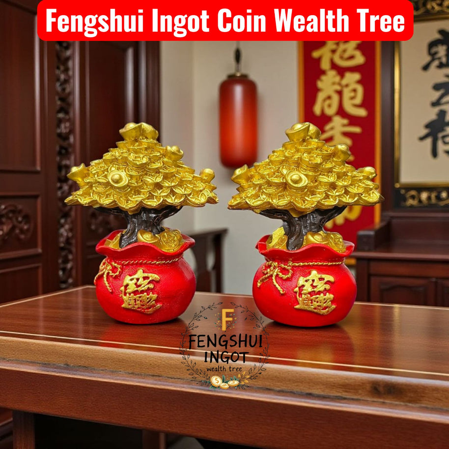 Feng Shui Ingot Wealth Coin Tree by Aditya Kundli - Aditya Kundali