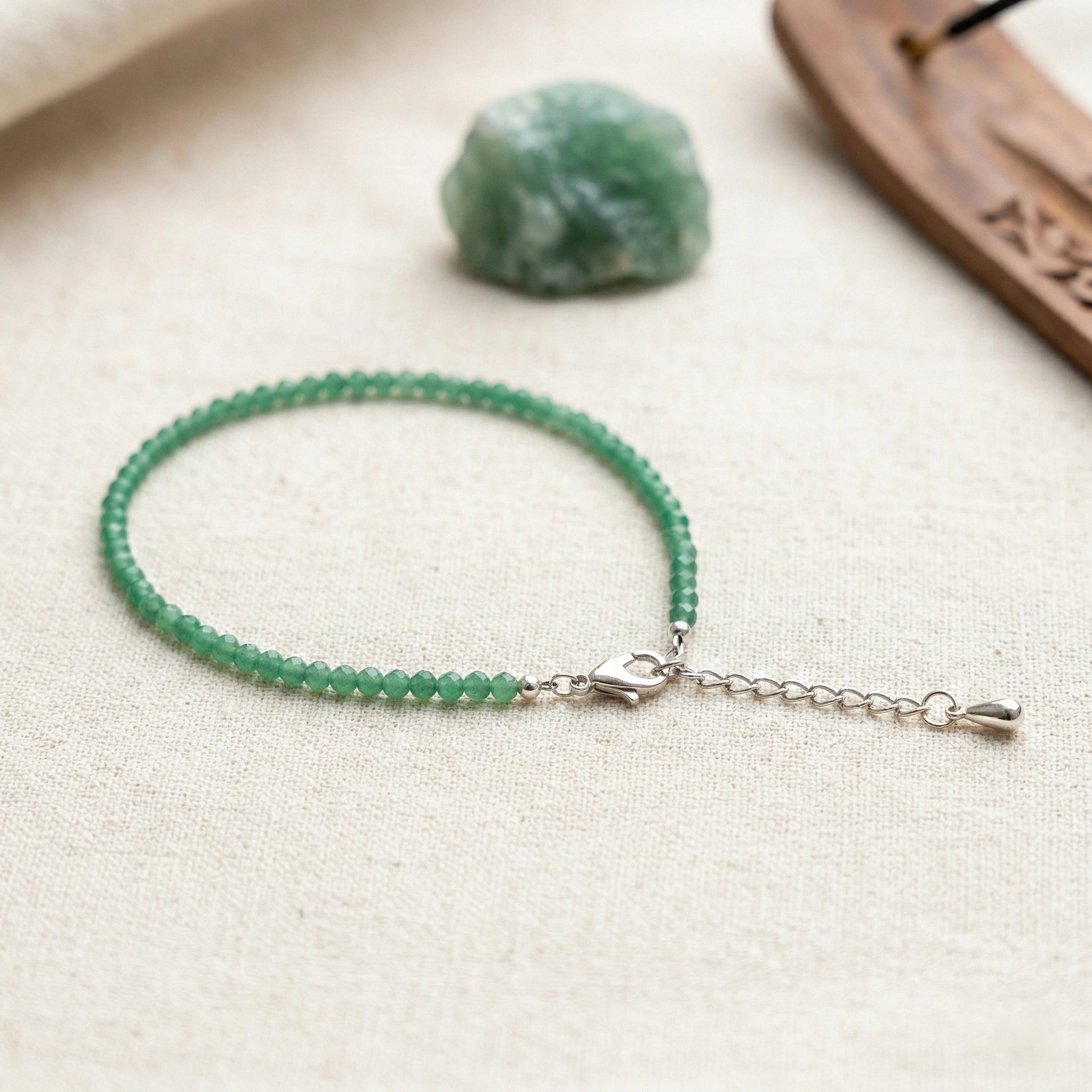 Green Aventurine Anklet - Aditya Kundali