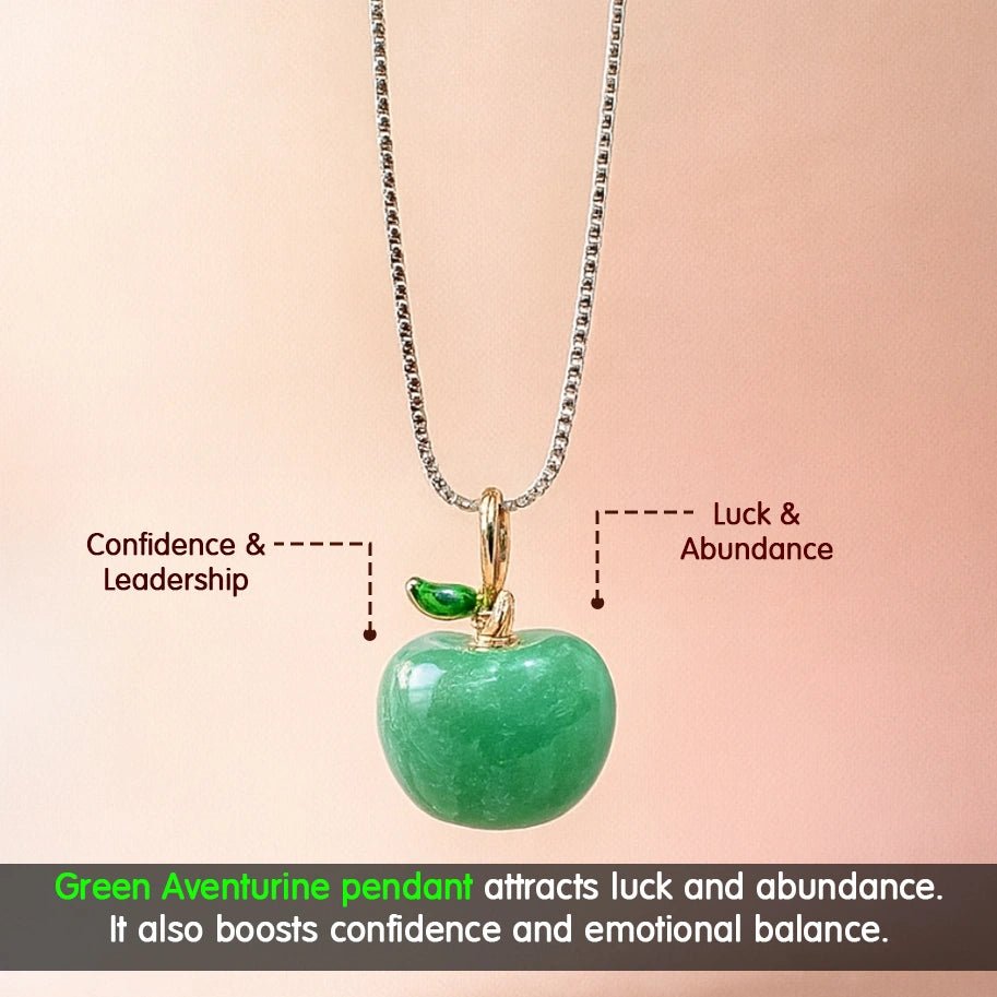 Green Aventurine Apple Pendant - Aditya Kundali