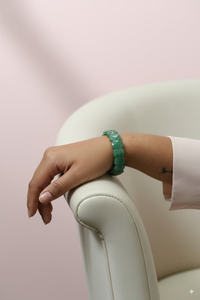 Green Aventurine Bracelet by Aditya Kundli - Aditya Kundali