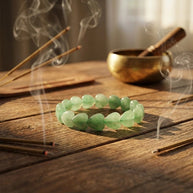 Green Aventurine Heart Shape Bracelet - Aditya Kundali