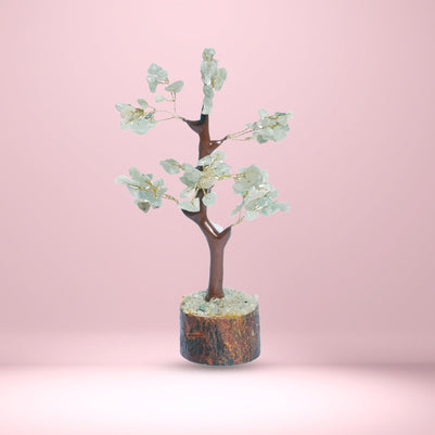 Green Jade Natural Healing Gemstone Crystal Bonsai Fortune Money Tree - Aditya Kundali