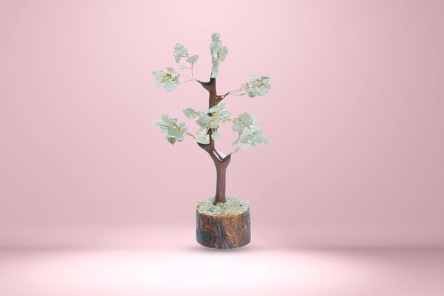 Green Jade Natural Healing Gemstone Crystal Bonsai Fortune Money Tree - Aditya Kundali