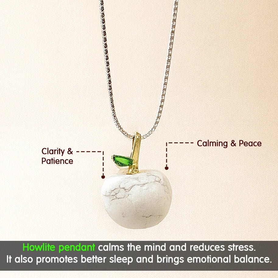 Howlite Apple Pendant - Aditya Kundali